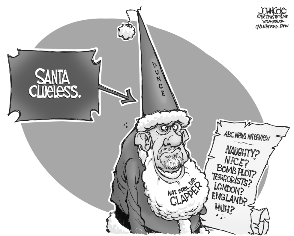 Clapper terror gaffe BW