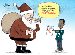 MICHAEL VICK CHRISTMAS by Rob Tornoe