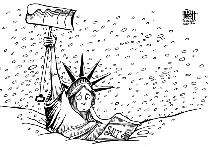 SNOW IN NEW YORK, B/W