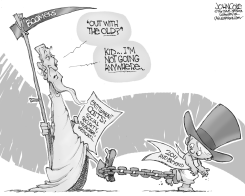 BOOMER ENTITLEMENTS BW by John Cole