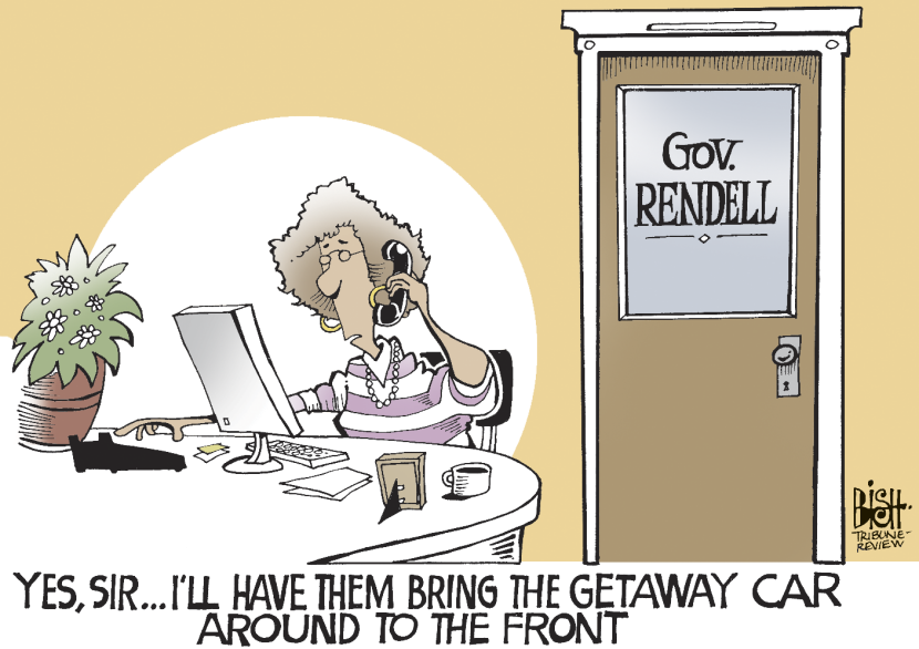 LOCAL- PA, RENDELLS DEPARTURE, COLOR