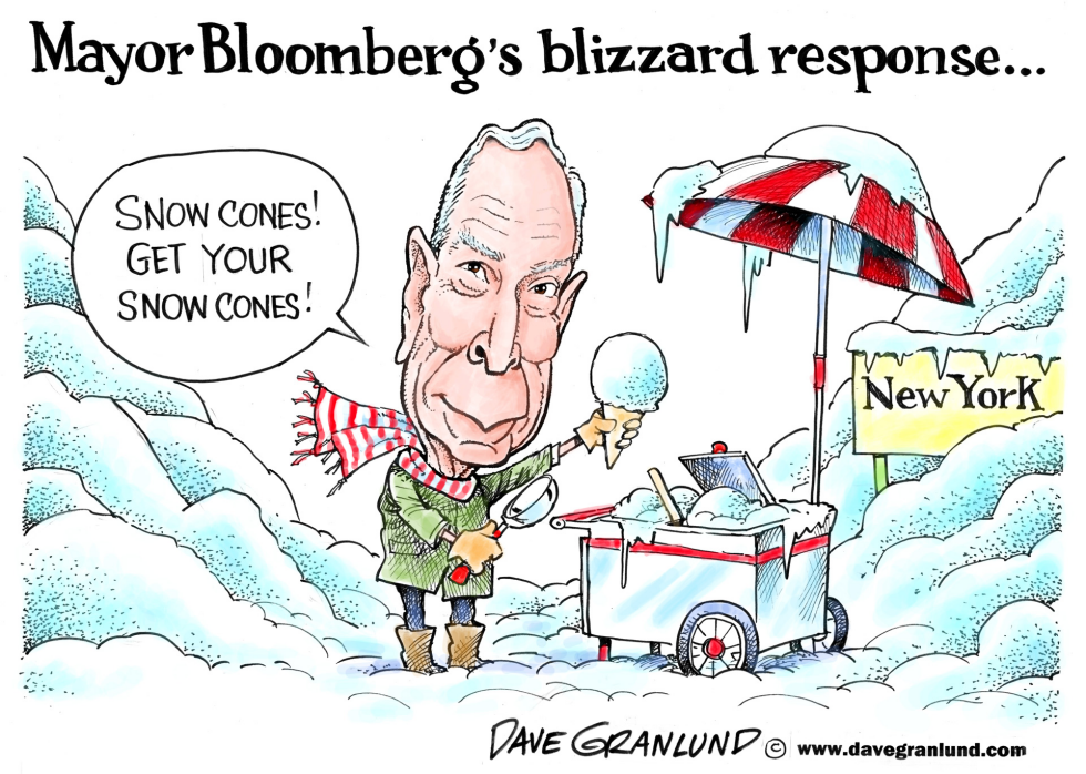 Bloomberg and blizzard response