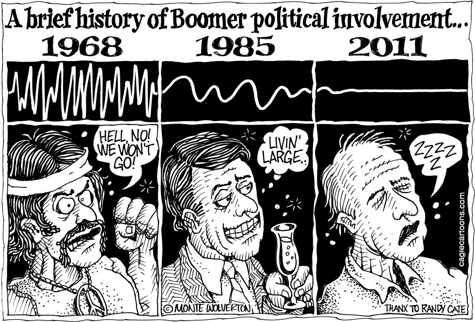 History of Boomer Political Involvement