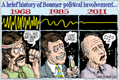 HISTORY OF BOOMER POLITICAL INVOLVEMENT by Monte Wolverton
