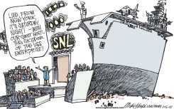 HUMOR ON THE ENTERPRISE  by Mike Keefe