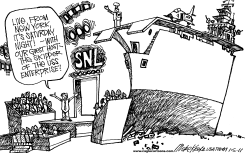 HUMOR ON THE ENTERPRISE  by Mike Keefe