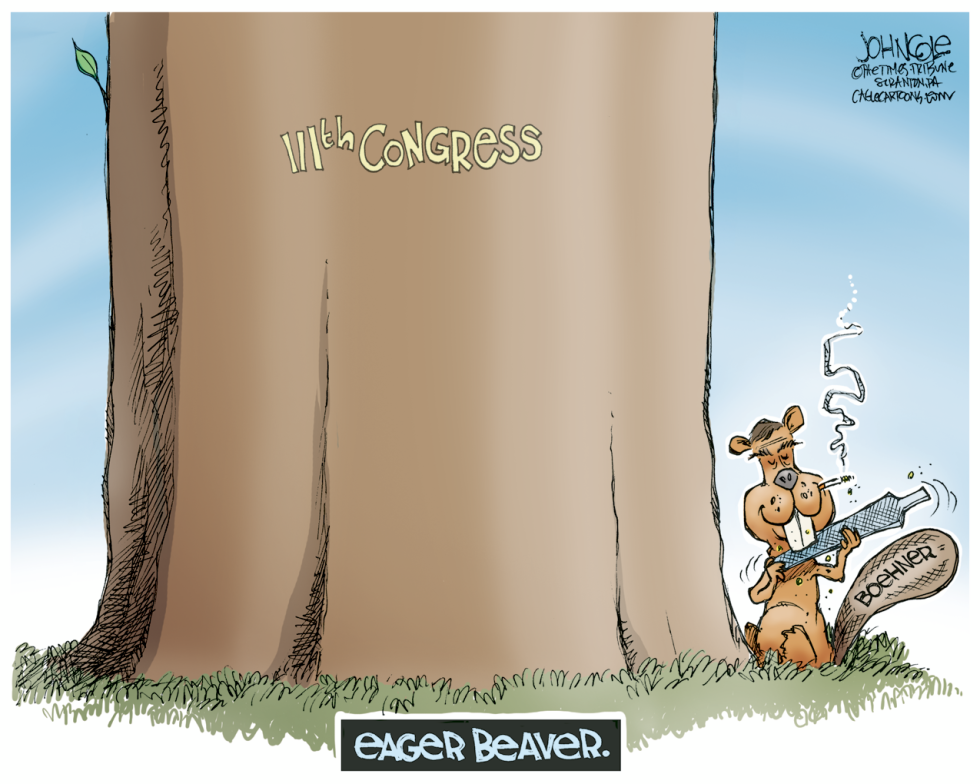 Boehner the eager beaver COLOR