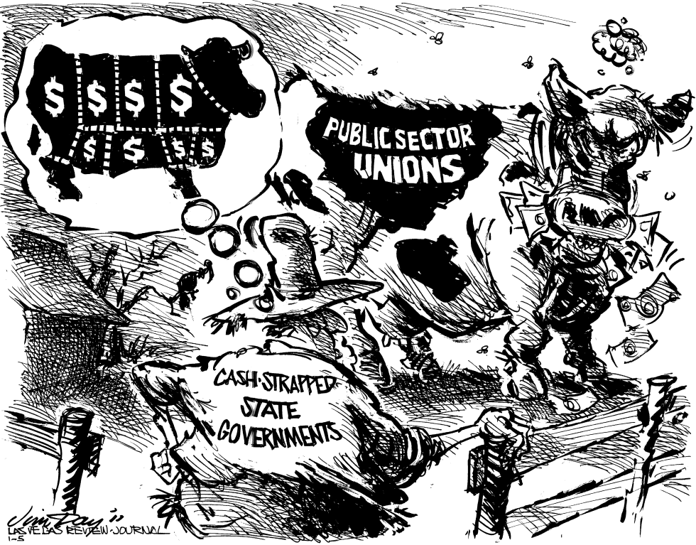 Public sector unions sacred cow