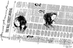WALL ST JOURNAL CRIME SCENE by Daryl Cagle