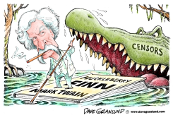 MARK TWAIN CENSORED by Dave Granlund