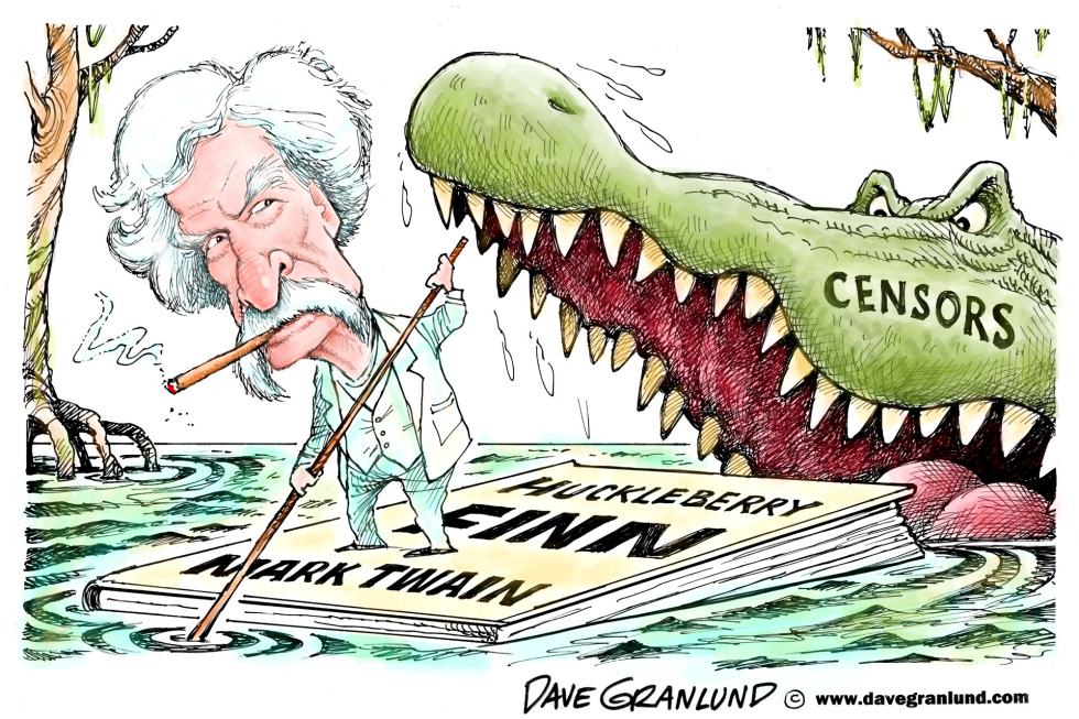  MARK TWAIN CENSORED by Dave Granlund