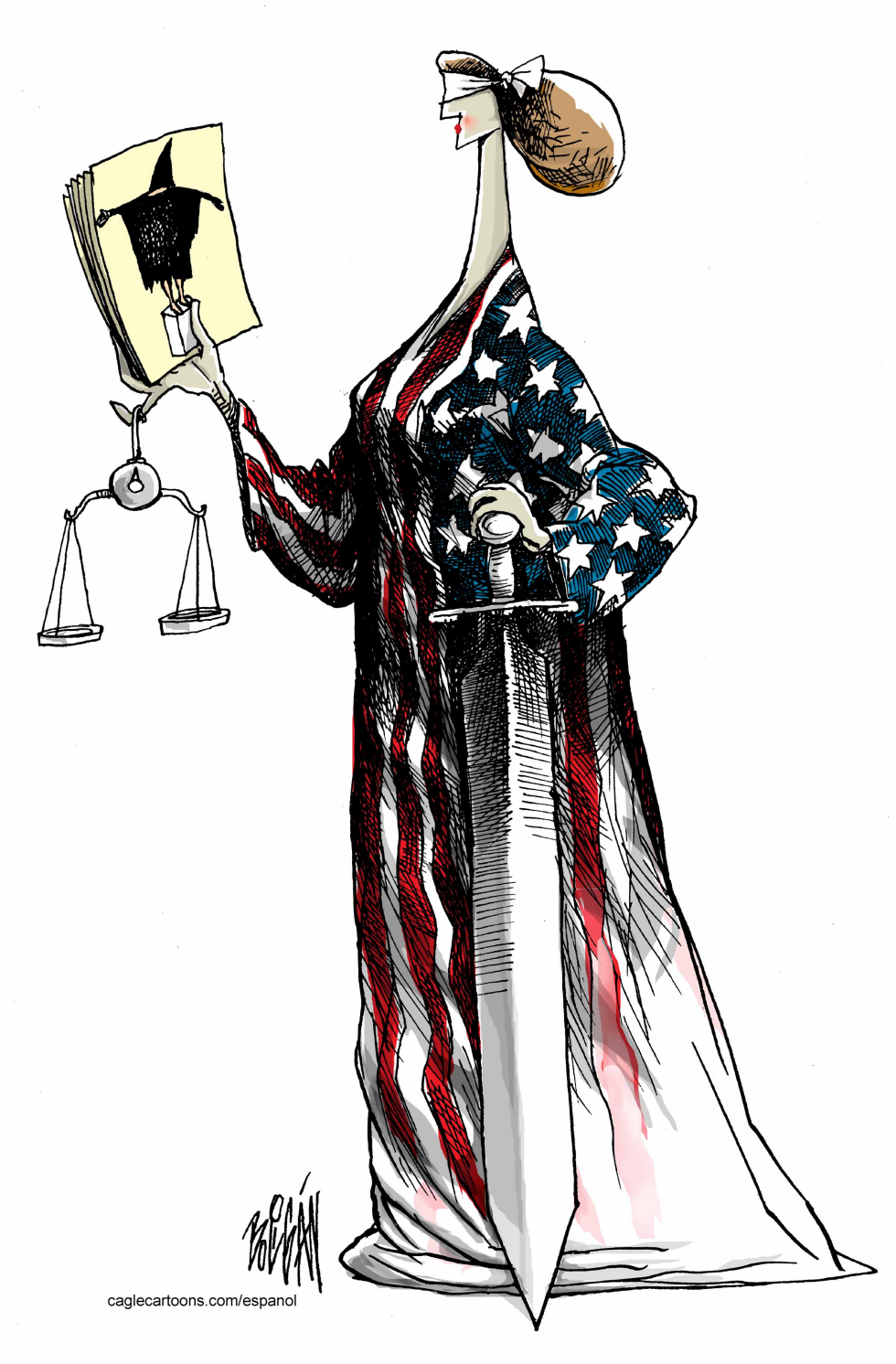  BLIND AMERICAN JUSTICE by Angel Boligan