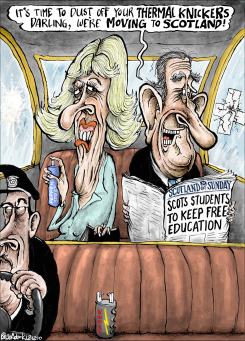 PRINCE CHARLES AND CAMILLA ATTACKED BY STUDENTS by Brian Adcock