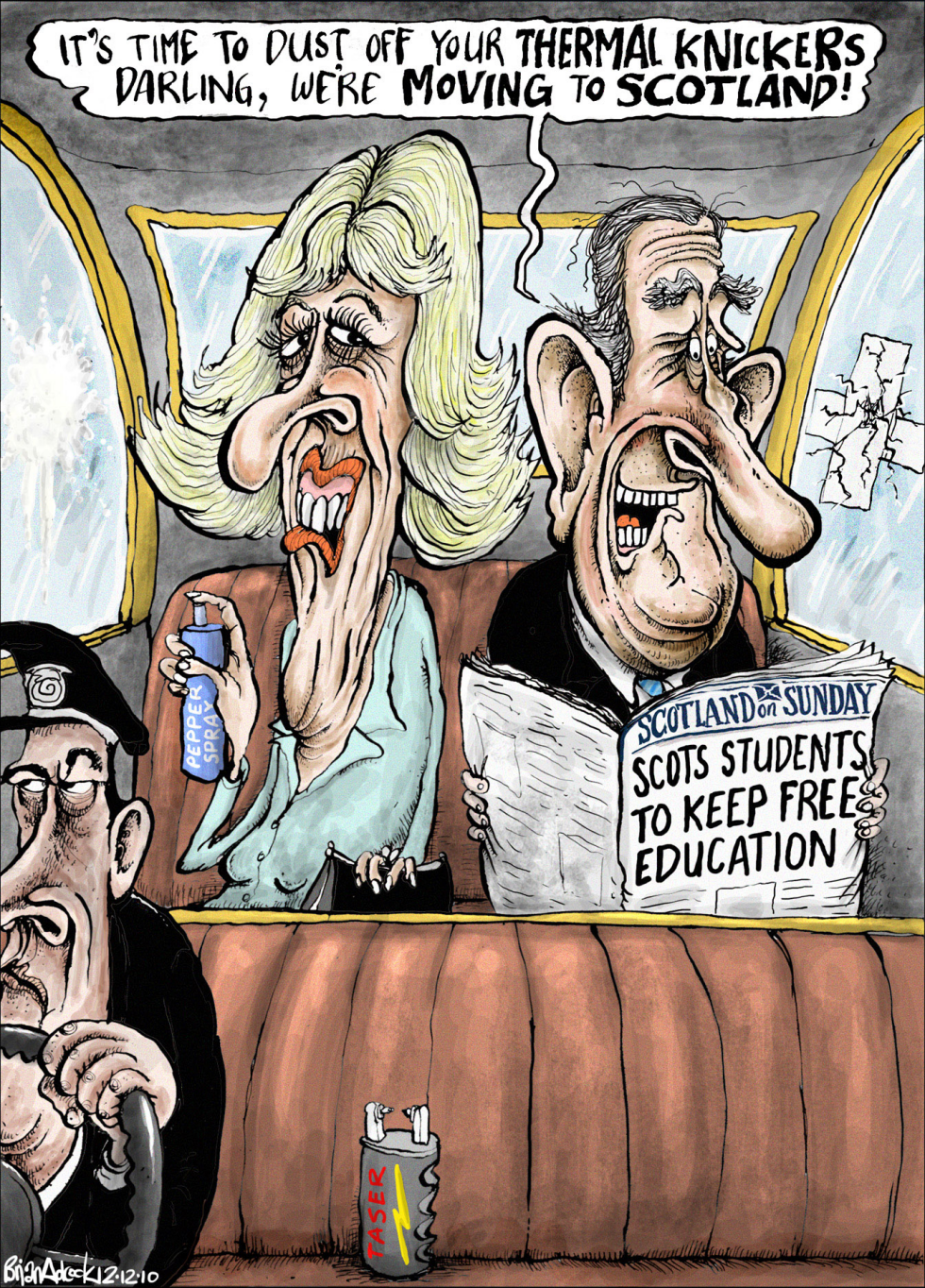 Prince Charles and Camilla attacked by Students