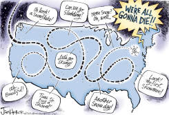 SNOW REACTION by Joe Heller