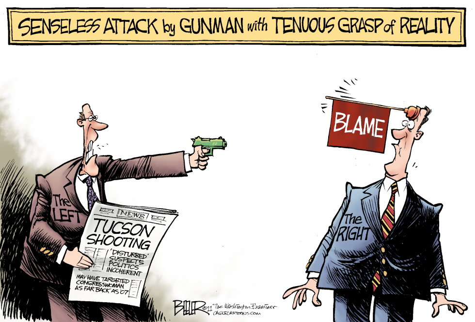  DISTURBED GUNMAN by Nate Beeler