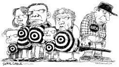 USA AND NRA by Daryl Cagle