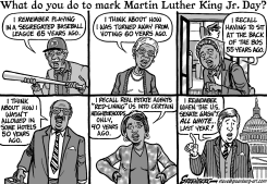 MARTIN LUTHER KING JR DAY BW by Steve Greenberg