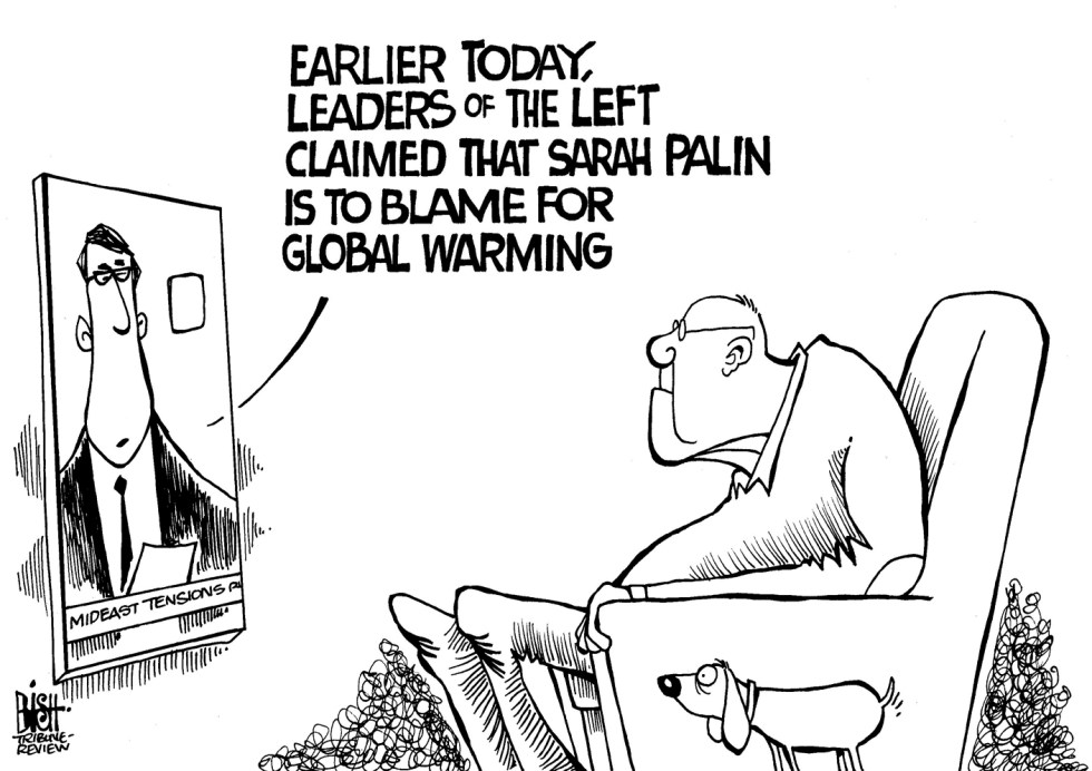 BLAMING PALIN, B/W