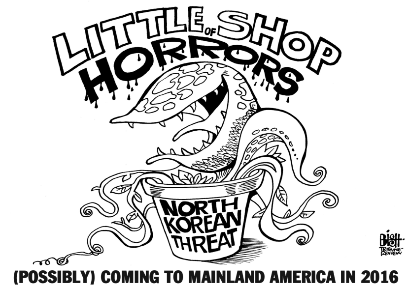 NORTH KOREAN SHOP OF HORRORS, B/W
