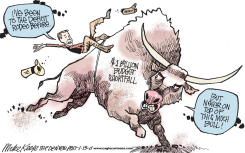 LOCAL CO ADO BUDGET SHORTFALL  by Mike Keefe