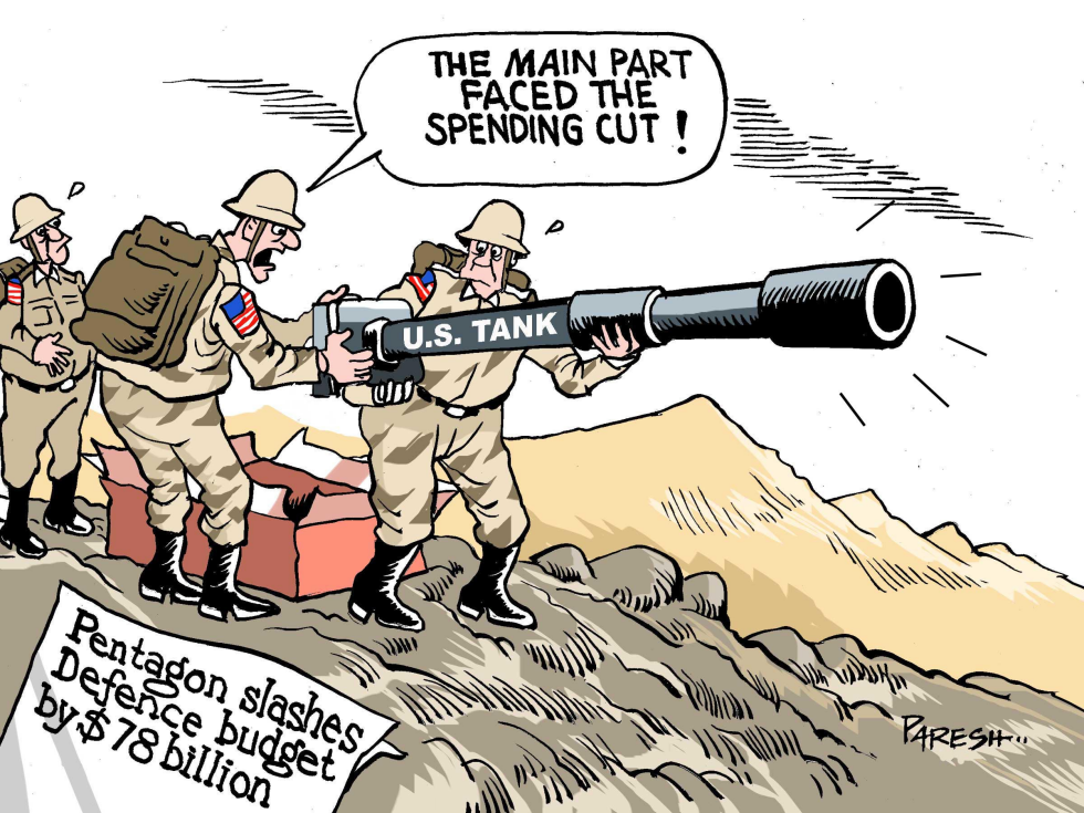 Cutting defence budget COLOR