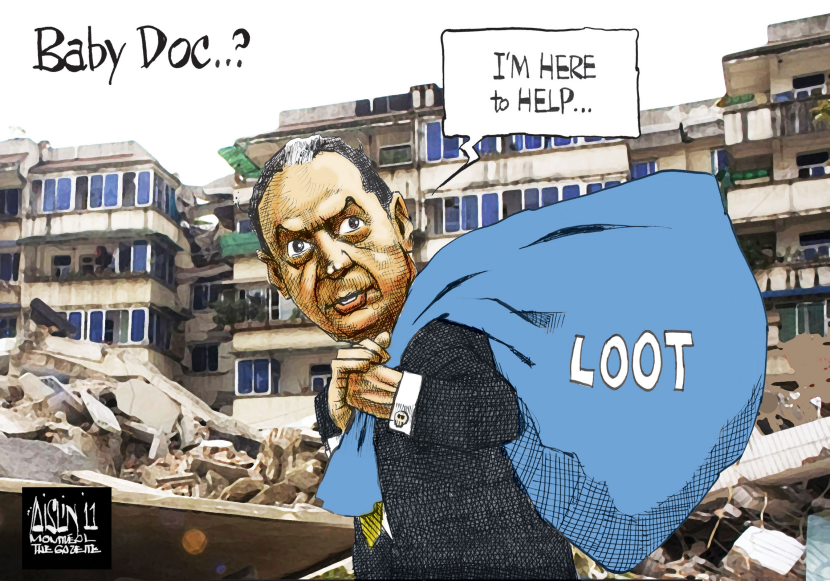 Baby Doc Duvalier returns to Haiti COLOR