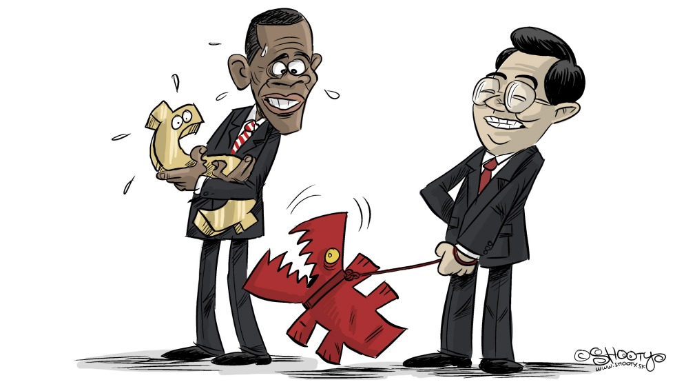 Obama and Hu Jintao COLOR