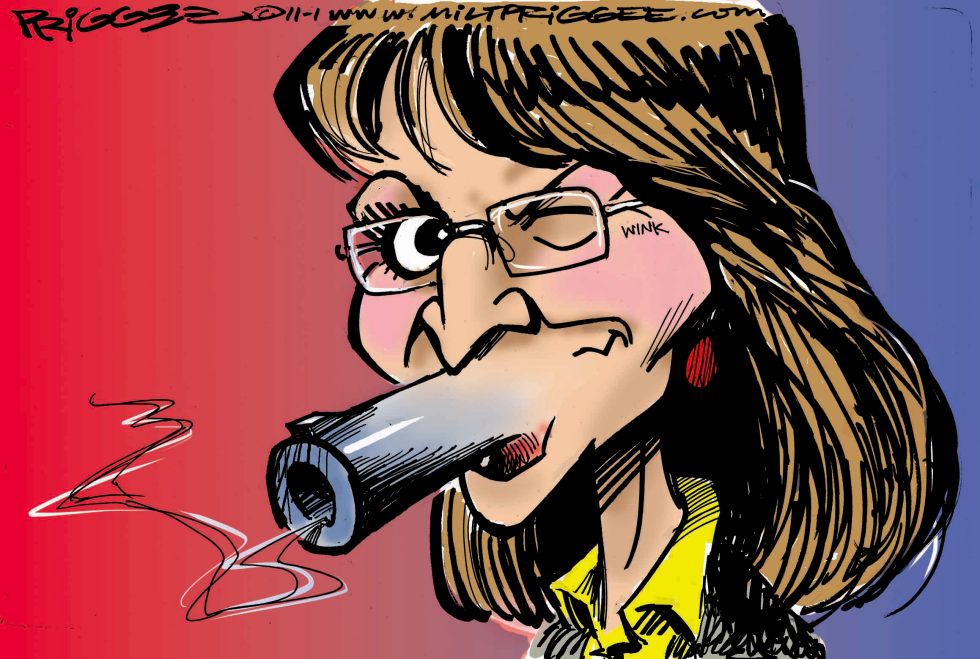  SARAH BLUNDERBUSS PALIN by Milt Priggee