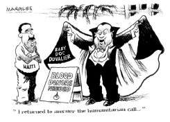 BABY DOC DUVALIER by Jimmy Margulies