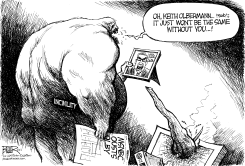 OLBERMANN OUSTED by Nate Beeler