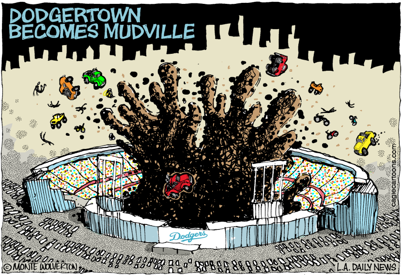 LOCAL CA Dodgertown Becomes Mudville COLOR
