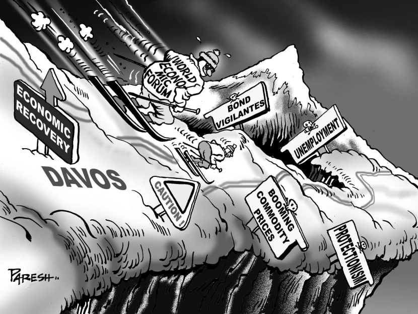 Warnings in Davos