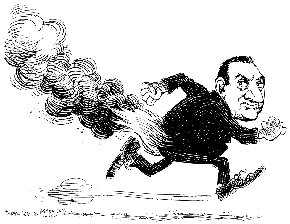 Egypt President Mubarak Feels the Heat
