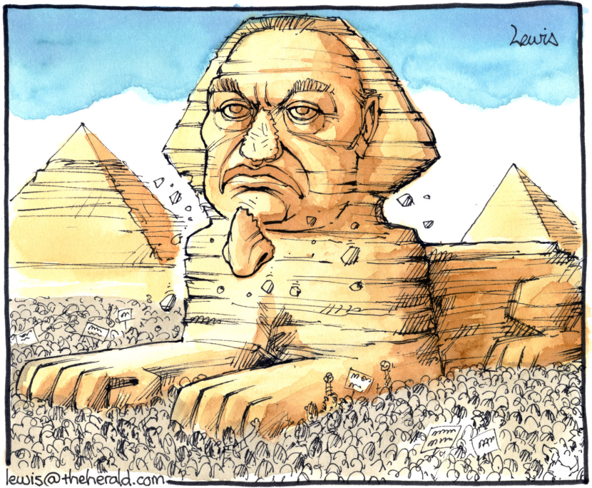 Mubarek crumbling