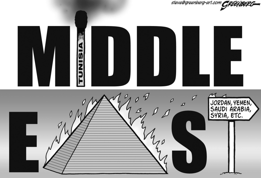 Mideast Flames bw