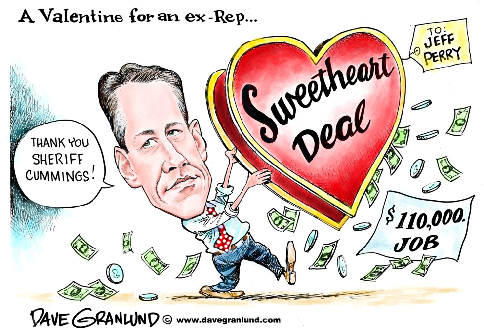  VALENTINE FOR EX-REP PERRY by Dave Granlund