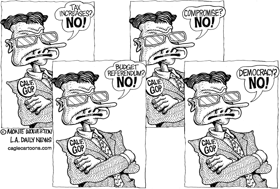  CALIFORNIA GOP JUST SAYS NO by Wolverton