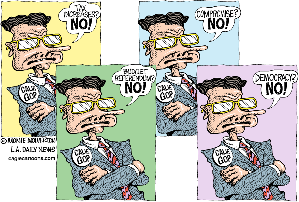  CALIFORNIA GOP JUST SAYS NO  by Wolverton