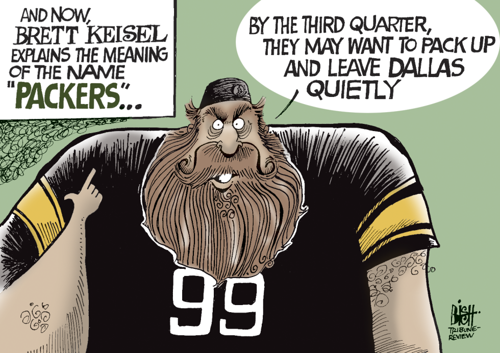 STEELERS AND PACKERS, COLOR