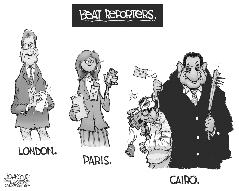 Cairo beat reporter BW