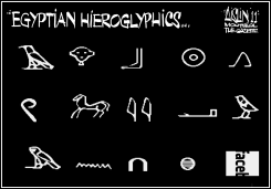 EGYPTIANHIEROGLYPHICS by Terry Mosher