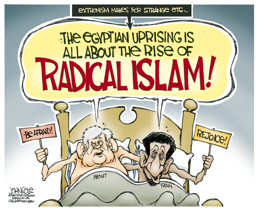 Extremist bedfellows COLOR