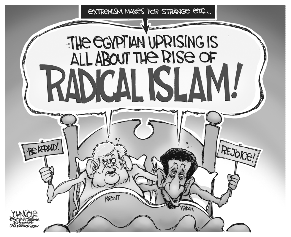 Extremist bedfellows BW