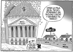 WALL STREET/MAIN STREET by Bob Englehart