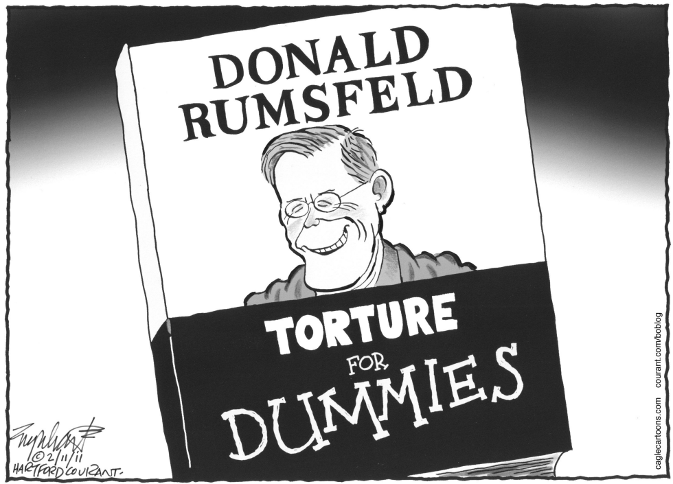  DONALD RUMSFELD BOOK by Bob Englehart