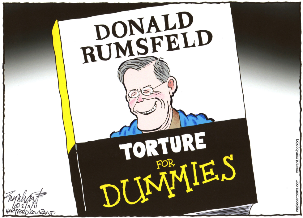  DONALD RUMSFELD BOOK  by Bob Englehart