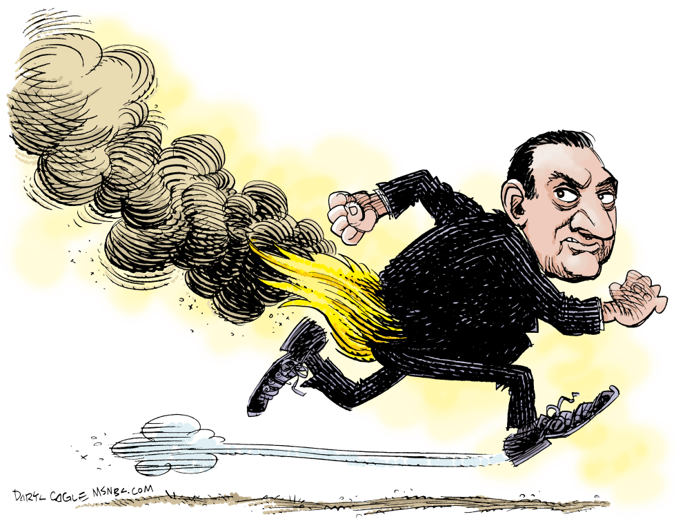 Mubarak Quits Color
