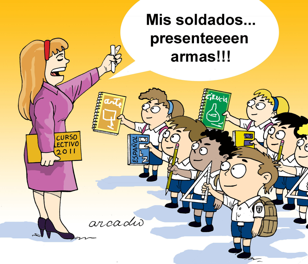 Los niños inician clases en Costa Rica
