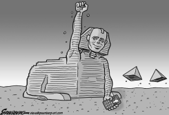 SPHINX VICTORY BW by Steve Greenberg